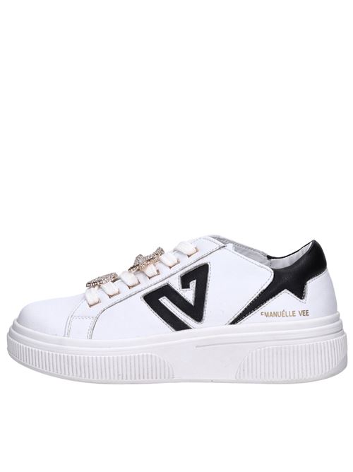 Sneakers in pelle EMANUELLE VEE | 423P-800-15-P003BIANCO-NERO